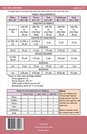 Geraldine Quilt Pattern | Paper Pattern