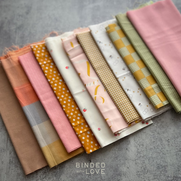 Curated Remnant Bundle | 11 Fabric End of Bolt Quilting Bundle | One of a Kind | REMNANT BUNDLE-180