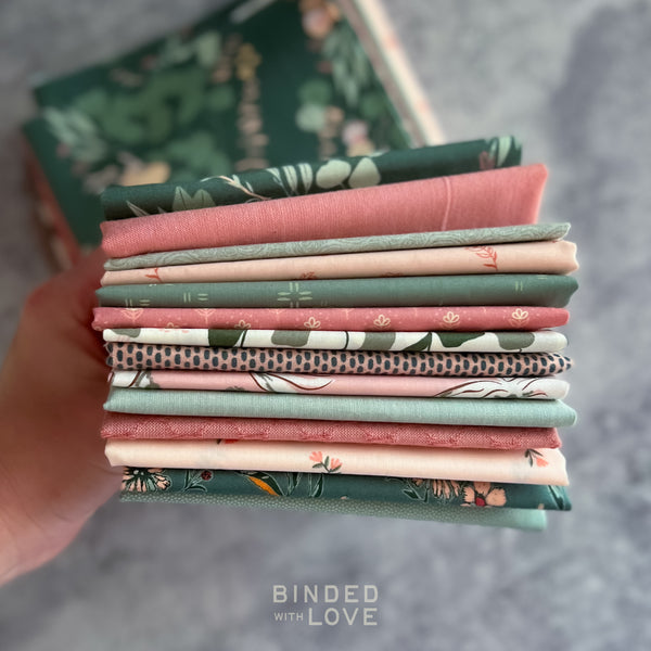 Blushing Sage Bundle | Curated 14 Fat Quarter Bundle