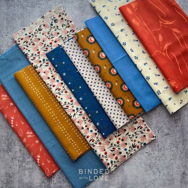 Curated Remnant Bundle | 10 Fabric End of Bolt Quilting Bundle | One of a Kind | REMNANT BUNDLE-225