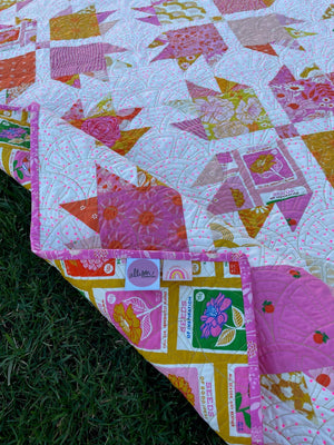 Charm Pack Bear Paw Quilt Pattern - Printed