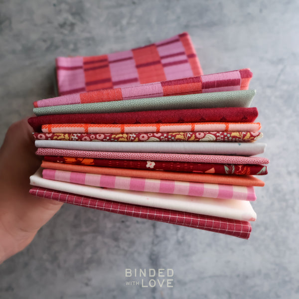 Strawberry Social Bundle | Curated 12 Fat Quarter Bundle