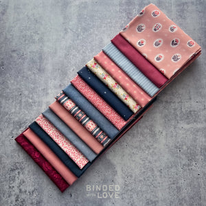 Blueberry Rose Bundle | Curated 15 Fat Quarter Bundle