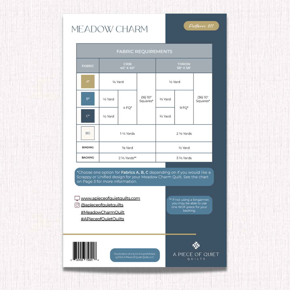 Meadow Charm | Paper Quilt Pattern