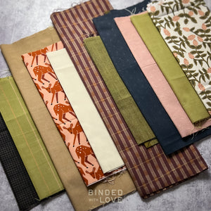 Curated Remnant Bundle | 11 Fabric End of Bolt Quilting Bundle | One of a Kind | REMNANT BUNDLE-143