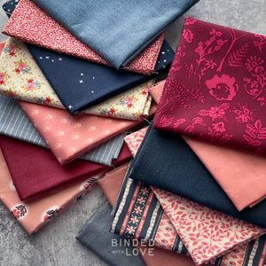 Blueberry Rose Bundle | Curated 15 Fat Quarter Bundle