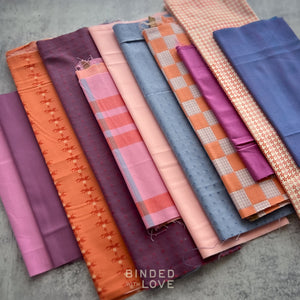 Curated Remnant Bundle | 11 Fabric End of Bolt Quilting Bundle | One of a Kind | REMNANT BUNDLE-169