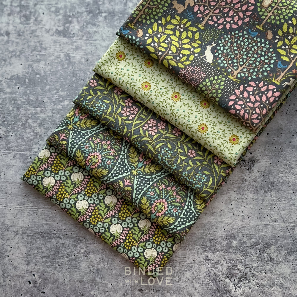 Sanctuary Collection Green Color way | 5 Fabric Bundle | BUNDLE-294