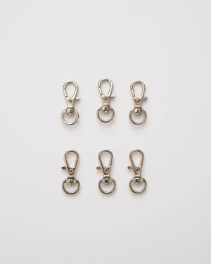 Mini Swivel Charm Clips | Set of 6