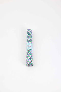 Vanina White Cotton Coupon 518 | Neon Floral Print | Precut Fabric 50 x 70 cm