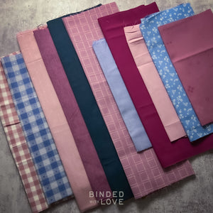 Curated Remnant Bundle | 11 Fabric End of Bolt Quilting Bundle | One of a Kind | REMNANT BUNDLE-153