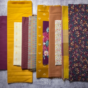 Curated Remnant Bundle | 11 Fabric End of Bolt Quilting Bundle | One of a Kind | REMNANT BUNDLE-136