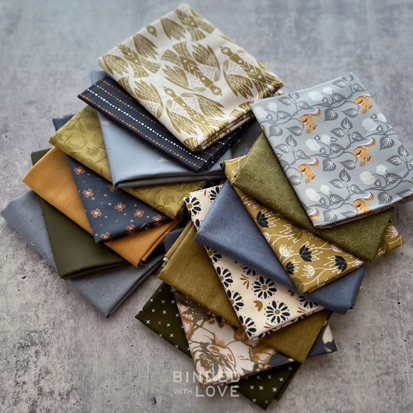 Woodland Hush Bundle | Curated 16 Fat Quarter Bundle