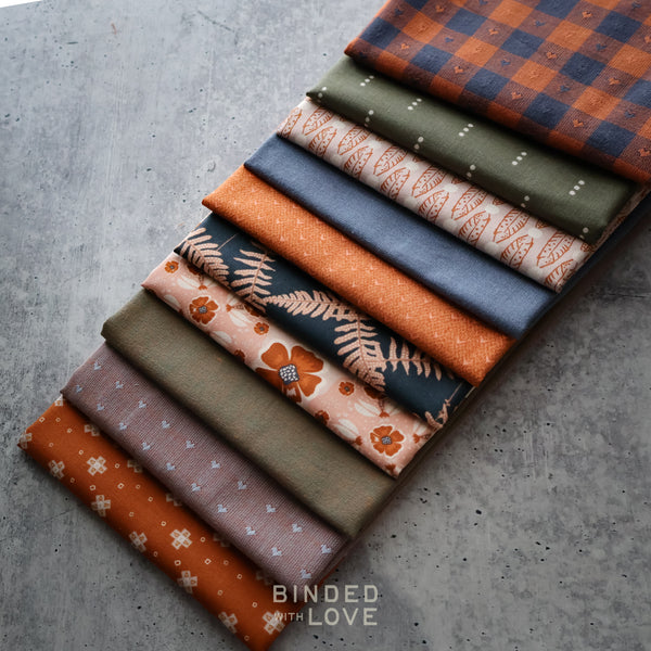Copper Fern Bundle | Curated 10 Fat Quarter Bundle