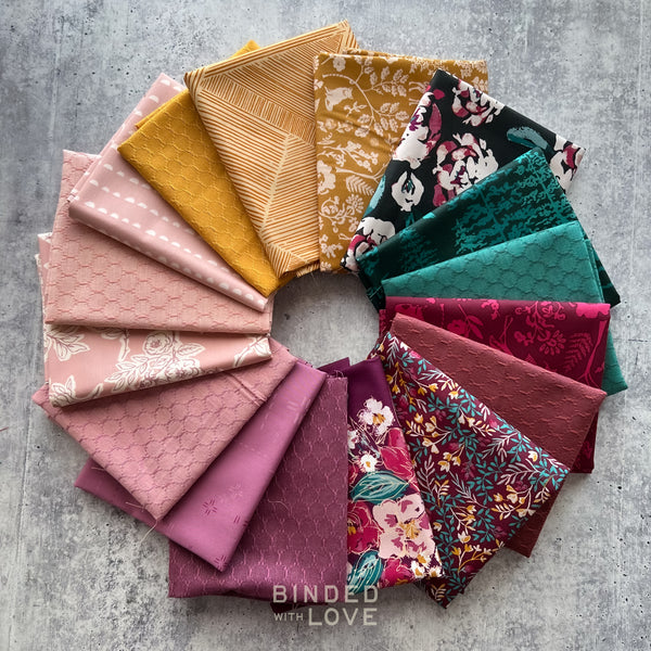 Wildberry Rose | Curated 16 Fabric Bundle | BUNDLE-288