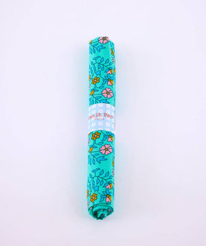 Cotton fabric coupon - Water green Shalin