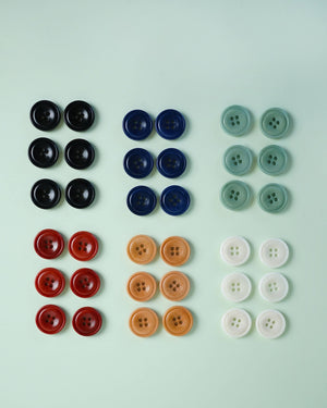 Caramel 3/4" Corozo Nut Buttons | Set of 6