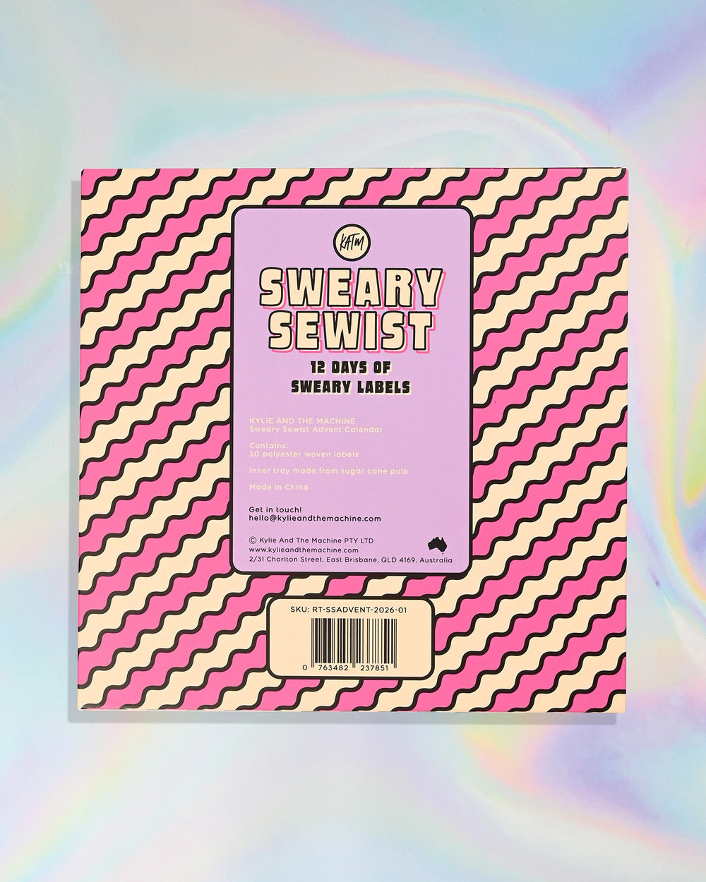 KATM 2026 Sweary Sewist Advent Calendar | 12 Windows - 30 Labels