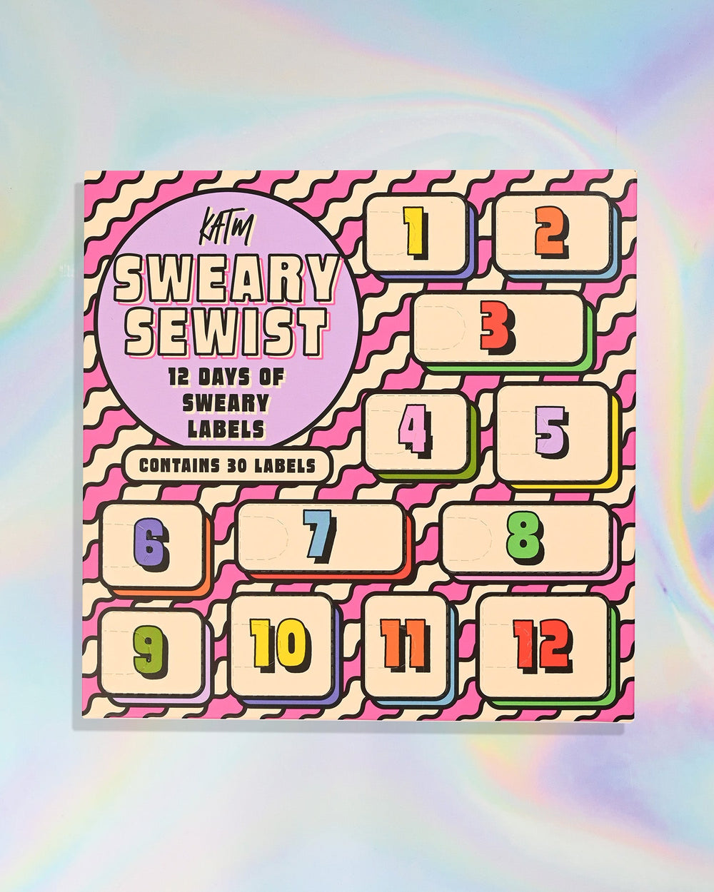 KATM 2026 Sweary Sewist Advent Calendar | 12 Windows - 30 Labels