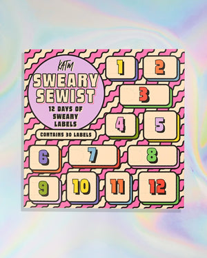 KATM 2026 Sweary Sewist Advent Calendar | 12 Windows - 30 Labels