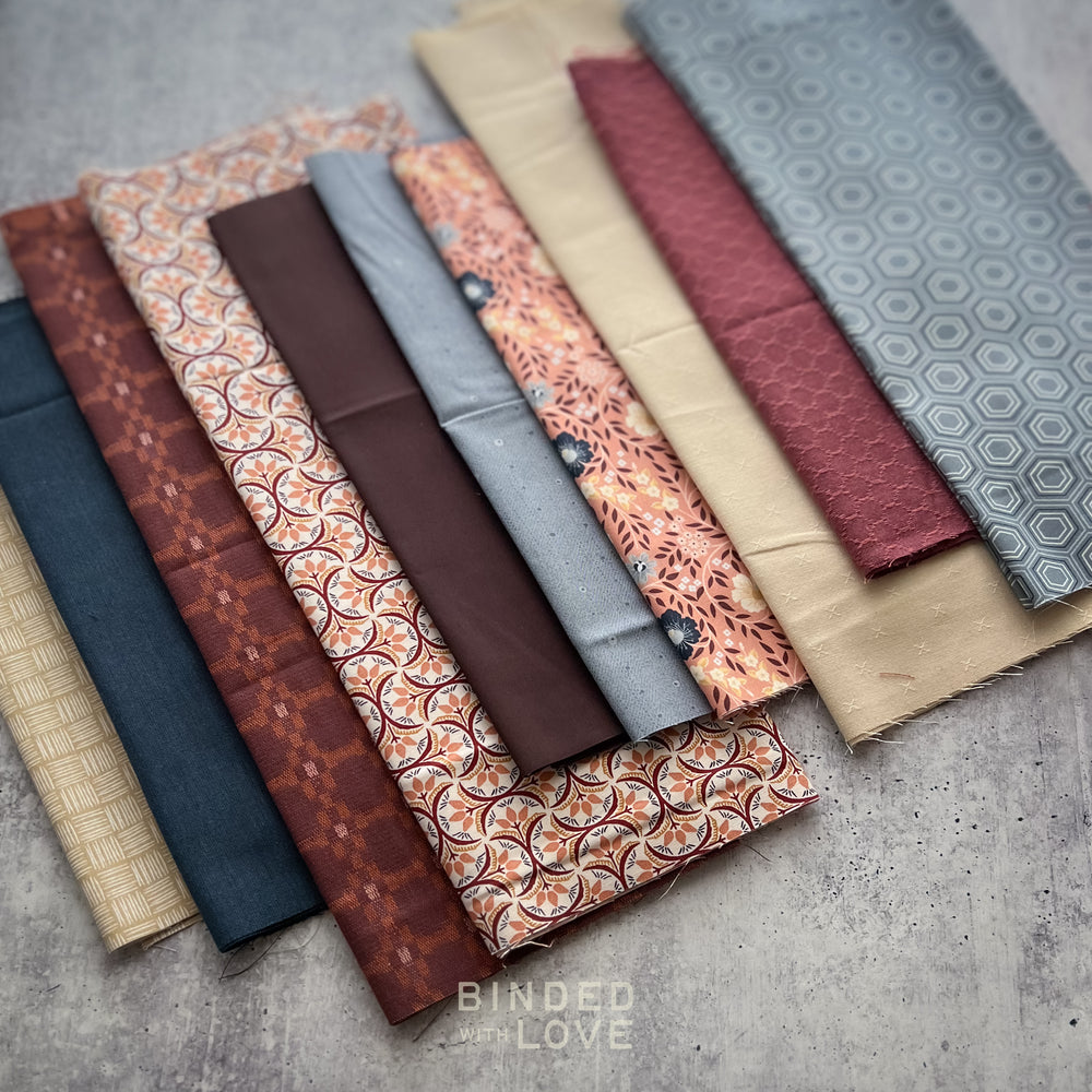 Curated Remnant Bundle | 10 Fabric End of Bolt Quilting Bundle | One of a Kind | REMNANT BUNDLE-208