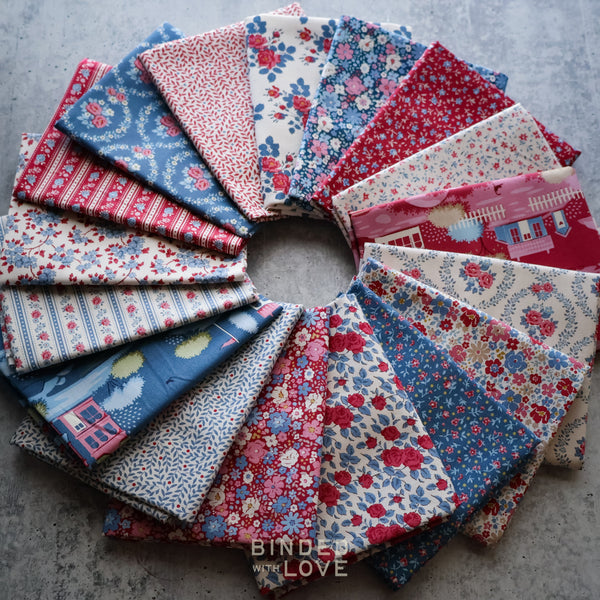 Tilda Village Life Winter Colorway Bundle | Precut Bundle | 17 Prints | Fat Quarter Bundle | Half Yard Bundle