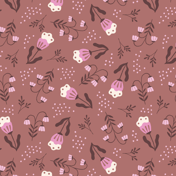 Fleur Cocoa 228555 | Cottage Blooms by Soph Rowe