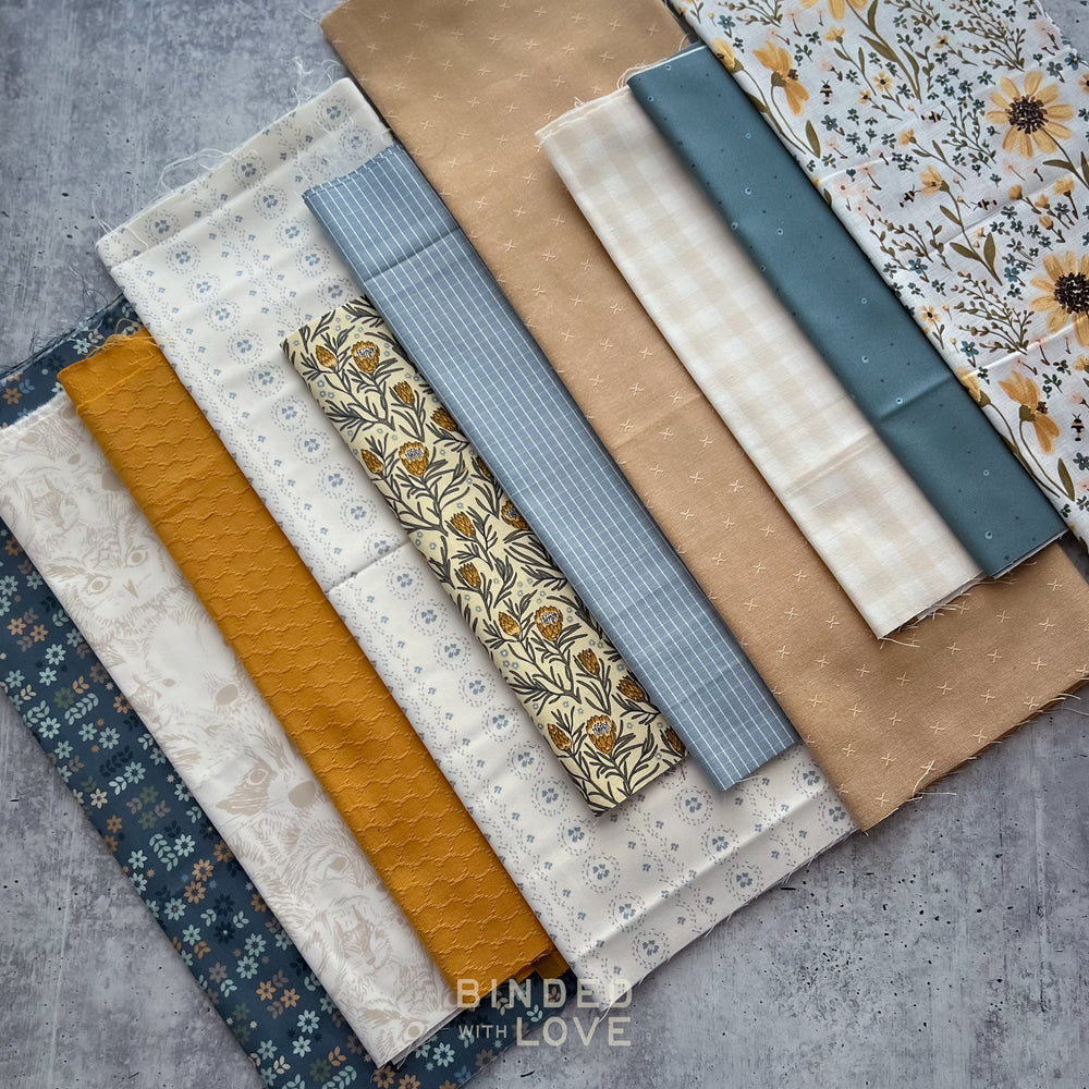 Curated Remnant Bundle | 10 Fabric End of Bolt Quilting Bundle | One of a Kind | REMNANT BUNDLE-224
