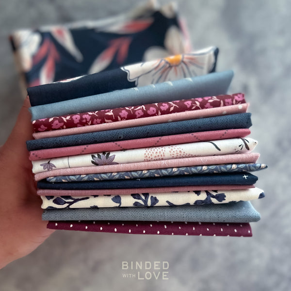 Dusky Bloom Bundle | Curated 14 Fat Quarter Bundle