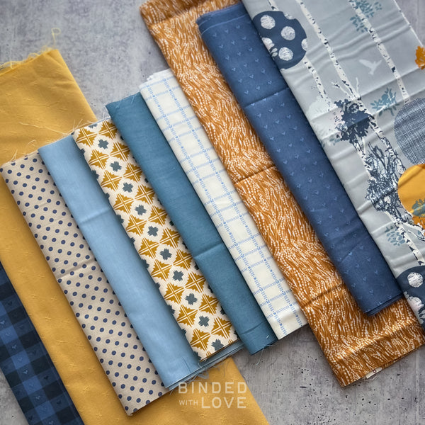 Curated Remnant Bundle | 10 Fabric End of Bolt Quilting Bundle | One of a Kind | REMNANT BUNDLE-196