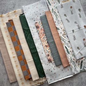 Curated Remnant Bundle | 11 Fabric End of Bolt Quilting Bundle | One of a Kind | REMNANT BUNDLE-184