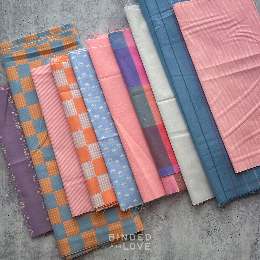 Curated Remnant Bundle | 10 Fabric End of Bolt Quilting Bundle | One of a Kind | REMNANT BUNDLE-213