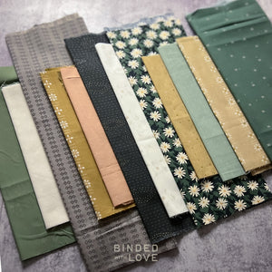 Curated Remnant Bundle | 12 Fabric End of Bolt Quilting Bundle | One of a Kind | REMNANT BUNDLE-152