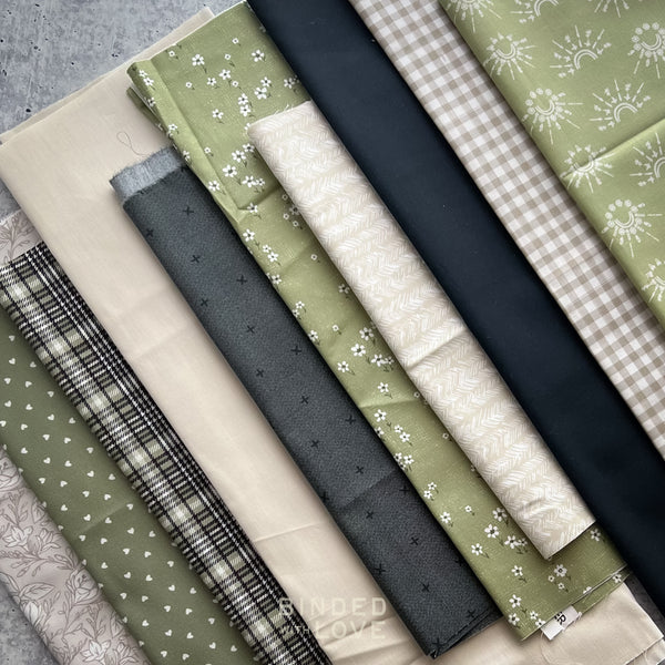 Curated Remnant Bundle | 10 Fabric End of Bolt Quilting Bundle | One of a Kind | REMNANT BUNDLE-192