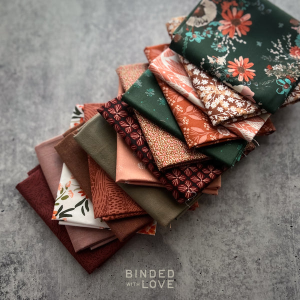 Cedar Rose Bundle | Curated 14 Fat Quarter Bundle