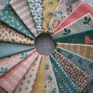 Wildwood by Ann Gardner for Cloud9 Fabrics | Full Collection 19 Prints | Organic Quilting Cotton | Fat Quarter or Half Yard Bundle