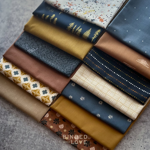 Golden Timber Bundle | Curated 14 Fat Quarter Bundle