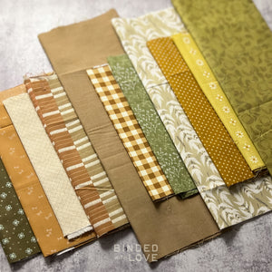 Curated Remnant Bundle | 11 Fabric End of Bolt Quilting Bundle | One of a Kind | REMNANT BUNDLE-145