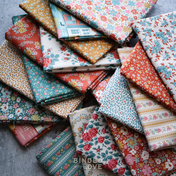 Tilda Village Life Autumn Colorway Bundle | Precut Bundle | 17 Prints | Fat Quarter Bundle | Half Yard Bundle