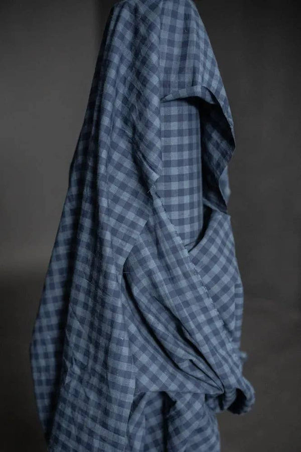 Uniform Blues Cotton/Linen Gingham