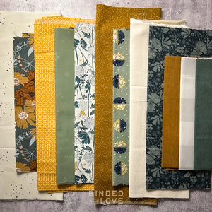 Curated Remnant Bundle | 12 Fabric End of Bolt Quilting Bundle | One of a Kind | REMNANT BUNDLE-149
