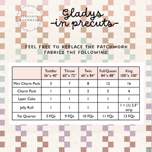 Gladys Quilt Pattern | Paper Pattern