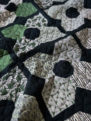 Marsh Haven Orchid Garden Throw Quilt Kit