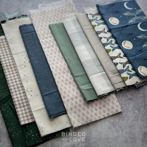 Curated Remnant Bundle | 10 Fabric End of Bolt Quilting Bundle | One of a Kind | REMNANT BUNDLE-207