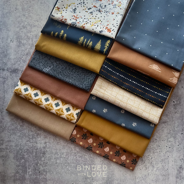 Golden Timber Bundle | Curated 14 Fat Quarter Bundle