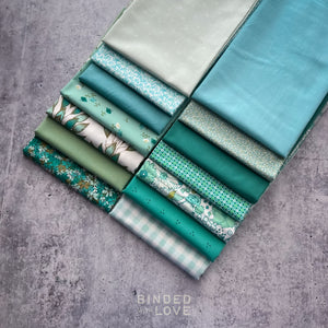 Sea Glass Garden Bundle | Curated 14 Fat Quarter Bundle
