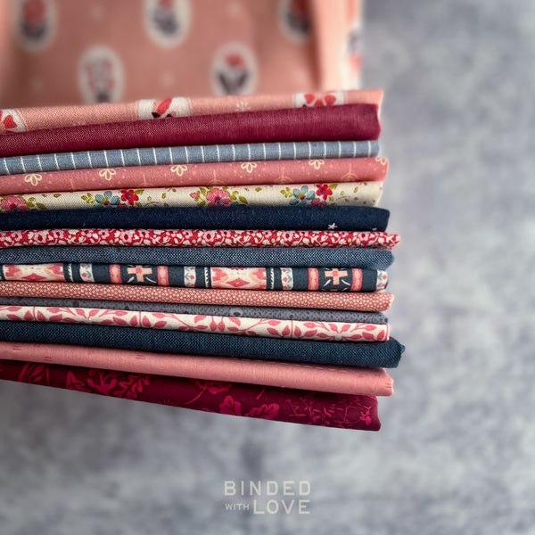 Blueberry Rose Bundle | Curated 15 Fat Quarter Bundle