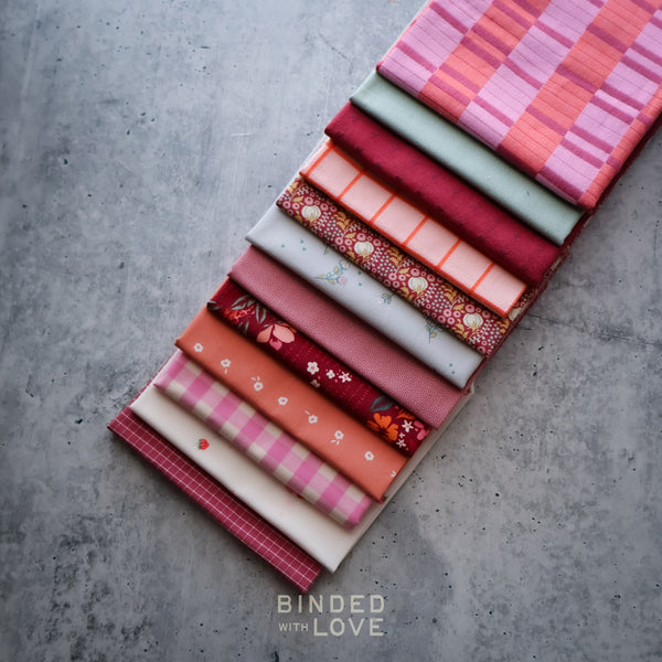 Strawberry Social Bundle | Curated 12 Fat Quarter Bundle
