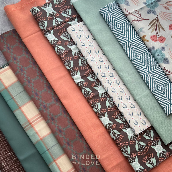 Curated Remnant Bundle | 10 Fabric End of Bolt Quilting Bundle | One of a Kind | REMNANT BUNDLE-195