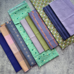 Curated Remnant Bundle | 10 Fabric End of Bolt Quilting Bundle | One of a Kind | REMNANT BUNDLE-220